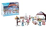PLAYMOBIL Christmas 71472 Adventskalender: Ausflug auf den Weihnachtsmarkt, 24 spannende Türchen, inklusive Vier Figuren, Adventskalender 2024, weihnachtliches Spielzeug für Kinder ab 4 Jahren