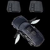 yufana 2 Stücke Autotür Willkommenslicht, Auto tür LED Logo Projektor Licht, LED Türprojektoren, Welcome Light (Schwarz308)
