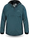 normani Wasserdichter Windbreaker mit Fleecefutter bis -20°C Winter-Anorak gefüttert für Damen und Herren von S-4XL - 11.000 mm Wassersäule Dunkelblau L/52