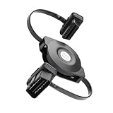 YACSEJAO 16-Pin OBD2 Kabel Automatisch Aufrollbar 0,9m Stecker auf Buchse 90 Grad Flachbandkabel für OBD-II Diagnosegeräte