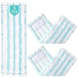 3 Pack Ersatz-Wischbezüge für Leifheit Profi XL Micro Duo / Profi XL Cotton Plus alle Bodenwischer-Stiele, Flecken schnell entfernen, Effiziente Mikrofaser Ersatzbezug für alle Böden