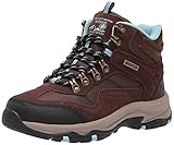Skechers Damen Trego Base Camp Walking-Schuh, Chocolate Suede Textile Light Blue Trim, 39 EU