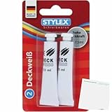 usy Bundle für Stylex Deckweiß zum malen 2 Stück (2x 7,5ml Tube) Block