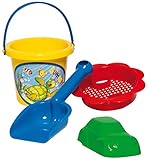 DOHÁNY Sandspielzeug Set Schaufel Eimer Förmchen Sieb Kinder Eimergarnitur 4-TLG.