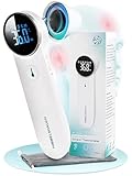 HIMMELSHAUCH MEDICAL Fieberthermometer Ohr & Stirn | 3 in 1 Messgerät | Ohrthermometer Babys Kinder & Erwachsene | Stirnthermometer kontaktlos | Digitales Fieber-Thermometer | Infrarot Fiebermesser
