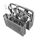 UTOCLEC Universal Besteckkorb für Spülmaschine, Abnehmbarer Rundgriff, Besteckkorb Geschirrspüler Zubehör, 23x(8.5+4.5) cm
