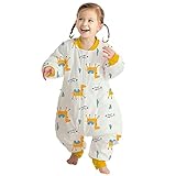 I love D&M Baby-/Kleinkind-Schlafdecke mit Beinen, gemütlich, 2,5 Tog, tragbare Decke, Schlafsack mit Reißverschluss, rosa Dinosaurier-Bagger (CC3T)