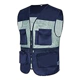 Generisch Angler Weste Herren, Funktionsweste Herren Leicht Arbeitsweste Atmungsaktive Angelweste Mit Mehreren Taschen Arbeitsbekleidung Wandern Winterweste Winddichte Multifunktionsweste Gilets