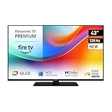 Panasonic Premium TV-43W85BEZ, W85B Serie, 43 Zoll, 4K Ultra HD QLED Smart TV, 2025, 120 Hz, Fire TV, Dolby Vision & Atmos, Game Mode Extreme, Alexa Sprachsteuerung, Apple Support, Bluetooth, Schwarz