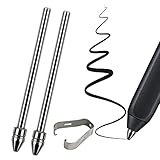 Universelle Passform, kein Abnutzen, feine Titanlegierung, feine Spitzen, kompatibel mit BOOX Pen 2 Pro, iReader, IFLYYTEK, Lamy AL-Star Digitalstift, Ersatzspitzen für eReader Digitalstift, 2 Stück