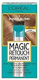 L'Oréal Paris Ansatz-Abdeckung zum Kaschieren grauer Haare, Langanhaltender Haar Concealer, Magic Retouch Permanent, Nr. 7 Dunkelblond, 1 Stück