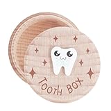 Zahnbox für Babys, aus Holz, für Kleinkinder, zum Sammeln von verlorenen Haaren, für Kinderzimmer, Geburtstag, Gedenkstätte, Mädchen, , Zuhause, Mutter, Vater