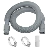 Sudnsadaks Waschmaschinenschlauch, Abwasserschlauch Wohnwagen, Ablaufschlauch Waschmaschine Verlängerung, Ablaufschlauch Spülmaschine 3 m, Ausziehbar Schlauchverbinder Schlauchschellen Geschirrspüler