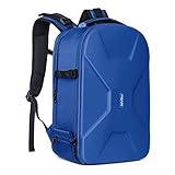 MOSISO Kamera Rucksack, DSLR/SLR/Spiegellose Fotografie Kameratasche wasserdichte Hartschale Schutzhülle mit Stativhalter & Laptopfach kompatibel mit Canon/Nikon/Sony/DJI Mavic Drohne,Königsblau