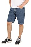 Schuerzenfabrik Kurze Jeans Herren Jeansshorts kurz im 5-Pocket-Design Shorts 100% Baumwolle, Größe: XXL / 38, blau