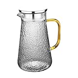 Cabilock Kaltwasserkrug aus Glas Trinkflasche mit Wasserflaschen aus Milchkarton Gel bürotisch screibentisch Wasserkocher für Haushaltssäfte Wasserkaraffe für den Haushalt Rostfreier Stahl