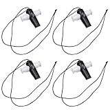 Samba Pfeife, 4 Orffinstrumente mit Death Whistle und Bird Whistle, Elektronische Pfeife für Musiker, 5.9 x 6.1 cm