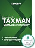 TAXMAN 2026 (für Steuerjahr 2025)| Download |Steuererklärungs-Software für Arbeitnehmer, Rentner u. Pensionäre, Familien, Studenten und im Ausland Beschäftigte | PC Aktivierungscode per Email