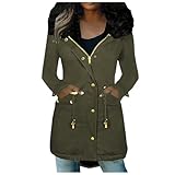 Damen Winter 2024 Neue Reißverschluss Faux Hut Gepolsterte Jacke Stilvolle Frauen, GN2, XL