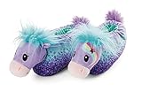 NICI Hausschuhe Pony Starjumper Gr. 38-41 (L) –Plüsch-Hauschuhe rutschfest – Warme Kuscheltier Hausschuhe für Jungen, Mädchen & Erwachsene – Tier-Schuhe mit Anti-Rutsch Sohle – Slippers