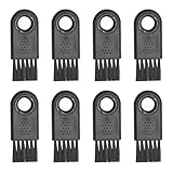 8 Stück Rasierer Reinigungspinsel,Reinigungspinsel,Haar Bürste Reinigung Set,Rasierer Reinigungsbürste,für Entfernen Elektrischen Scherköpfen Bartreste und Staub(Schwarz)
