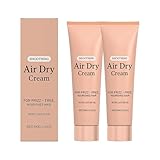 Lufttrocknende Haarcreme, Glättungscreme für lufttrocknendes Haar ohne Hitze, Anti-Frizz-Feuchtigkeitspflege, nährend und stärkend für gesundes Haar