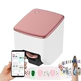 STDZQCWY 3D-Nageldrucker, digitaler mobiler Nail-Art-Drucker, tragbare Nagelmalmaschine, mit App-Steuerung/Design-Galerie, Unterstützung WiFi/DIY/USB, für Nagelstudio/Manikürist