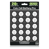 CR2032, POWEROWL CR2032 knopfzelle 3v Lithium Batterien 20 Stück, DL2032/ KCR2032/ BR2032/ ECR2032 Gerätebatterien