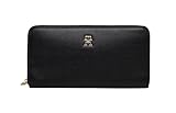 Tommy Hilfiger Th Icon Lrg Za Geldbörsen für Damen, Schwarz, Einheitsgröße