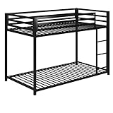 DHP Miles Metal Bunk Bed Black Single/Single