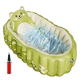 TyCylKu Aufblasbare Baby-Badewanne, aufblasbare Reise-Baby-Badewanne für Kleinkinder, faltbar, Schwimmbad, Duschzubehör für Kinder, Kleinkinder, Zuhause, Reisen, Camping, Urlaub, Badezimmer