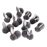 Kaninchen, Plüsch, für Tierpuppen, Kinder, Erwachsene, Zubehör, 10 Stück