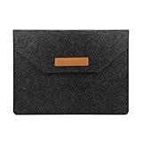 AfitLulu 11/13 Zoll Filz Laptop Hülle Tasche mit Mehreren Fächern, Laptoptasche Schutzhülle MacBook Tasche Ultradünn Tablet Tasche Laptop Sleeve Case für Tablets Laptop (Schwarz, 13 Zoll)