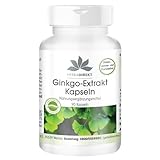 Ginkgo Biloba Extrakt 95mg - mit Flavonen und Lactonen - vegan - 90 Kapseln | HERBADIREKT by Warnke Vitalstoffe - Deutsche Apothekenqualität