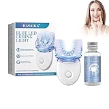 HASAIKA® Temporäre Zahnreparatur Kit, Provisorischer Zahnersatz Set, Enthält eine Blaulicht-Aushärtungslampe zur Reparatur von Zahnfehlern und kleinen Rissen