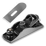LALAGO Einhandhobel, Hobel Trockenbauwerkzeug, 175mm Körperlänge + 2 Stück 41mm Klingenbreite, Verstellbarer Universal-Handhobel, Mini Holzhobel, Mini-Handhobel zum Trimmen, Polieren und Hobeln