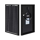 Renogy 30 W Solarmodul Mono 12 V (Schlankes Design) Solarpanel, Solarzelle, Photovoltaikmodul für Aufladen von 12V Solarbatterie
