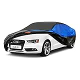 GUNHYI Autoabdeckung Wasserdicht und atmungsaktiv, Vollgarage Autoplane zum Schutz vor Regen, Schnee, Sonne und Staub im Winter. Auto Abdeckplane Geeignet für Limousine, Kombis (470 bis 490 cm) 3XL
