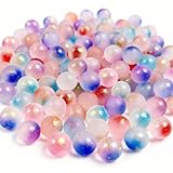 Zamety 200 Glas Murmeln, 12mm Bunt Glasmurmeln für Murmelspiele für Kinder, 9 Farben Glasmurmeln Bunt für Jungen und Mädchen, Mutmurmeln Für Hand-Augen-Koordination und Dekoration