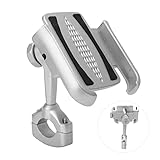 Tomvorks Universal -Lenker -Telefonhalter, Aluminiumlegierung 360 ° Höhe für Verschiedene Fahrzeuge Einstellbar