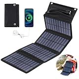 10W Faltbares Solarpanel - Tragbares Solar Ladegerät 5V 2USB Solar Panel Wasserdicht für Outdoor-Aktivitäten, Camping Solar Charger Handy Powerbank Solarpanel