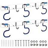 CLTPY Gartengerätehalter,Robuster 304 Edelstahl Rostfrei Besenhalterung Wand,2er 40cm Gerätehalter,Werkzeug Wandhalterun für sich Badezimmer-Toilettenaufhänger, Gärten,Garagen und Kellern