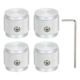 QUARKZMAN Aluminium Potentiometer Knobs 6mm Gitarrenregler Knöpfe 1/4' Schaft für Gitarre, Bass, Audio, Leistungsverstärker