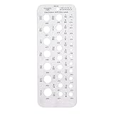 Bohrerlehre, Bohrerlehre in Teilgröße, Bohrlochlehre Lückenlehre Edelstahl,Breitenlehre, Index Des Bolzendrahtdurchmessers Für Genaue Messäquivalente