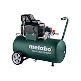 Metabo Kompressor Basic Basic 250-50 W OF (601535000) Karton, Ansaugleistung: 220 l/min, Füllleistung: 120 l/min, Effektive Liefermenge (bei 80% max. Druck): 100 l/min