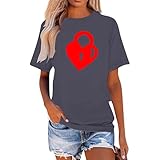 Lässiges 2-teiliges Outfit für Mädchen: Kurzarm-T-Shirt und Shorts mit Printmuster. Verspielt, bequem ideal den Alltag im Sommer – perfekt Kleinkinder Kinder.(Grey,M)