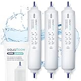 Aquafloow Kühlschrank Wasserfilter Ersatz für Samsung Side By Side, LG, AEG, HAIER, Whirpool, DA29-10105J, HAFEX/EXP, DA99-02131B, WSF-100, EF9603, USC-100, 3 Stück