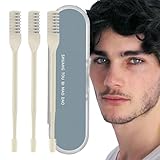 Waschbarer manueller Nasentrimmer - Doppelseitiger Haarschneider für Nase und Ohren | Wiederverwendbares Rasierwerkzeug zur Gesichtshaarentfernung, 360° Fellpflegehilfe für Männer und Frauen Hygiene