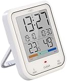 infactory Baduhr: Digitale Badezimmer- und Duschuhr mit Thermo-/Hygrometer, IP65 (Uhr Badezimmer, Badezimmeruhr mit Hygrometer, wasserdicht)