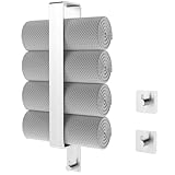 Handtuchhalter Ohne Bohren, Bethom 41CM Gästehandtuchhalter Selbstklebend, Edelstahl Handtuchhalter Gebürstetes Nickel mit 2 Handtuchhaken, Handtuch Halter Wandmontage für Badezimmer